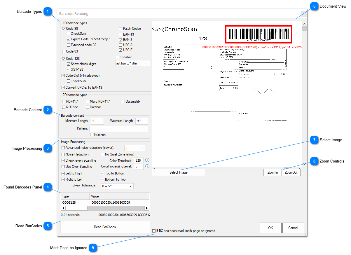 3.5.3.2.1.1. Barcode Document Split Configuration Window