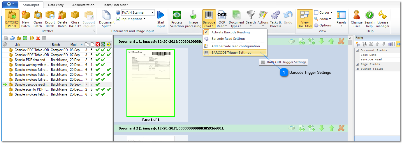 3.4.4.1.2. BARCODE Trigger Settings