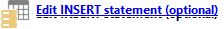 4. Edit INSERT Statement