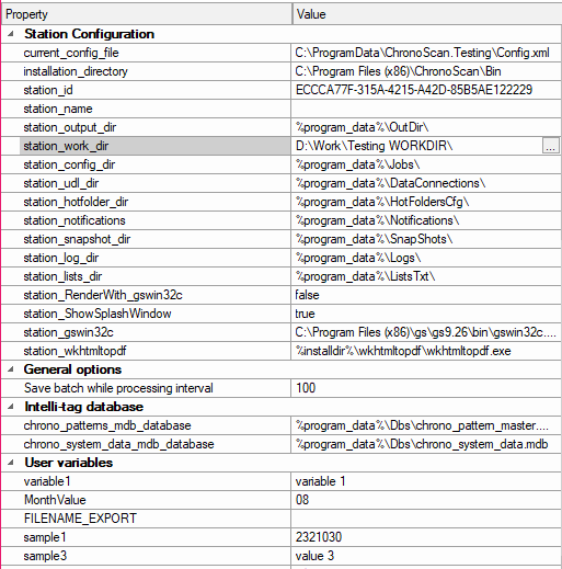 1. Settings Panel