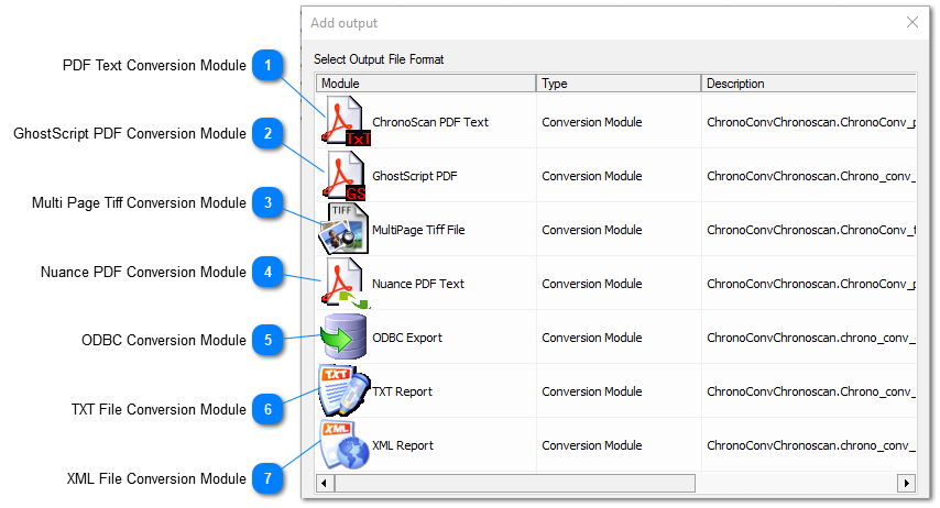 3.2.11.2. Conversion Export Modules