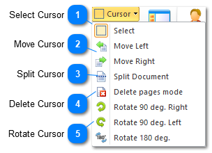 3.5.3.4.1. Cursors Menu