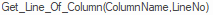 4. Copy Line of Column (Column Name, Line Number)