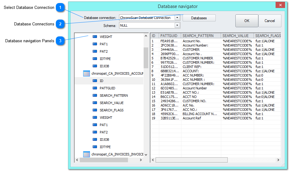 3.5.2.3.1.1. Database Navigator Window