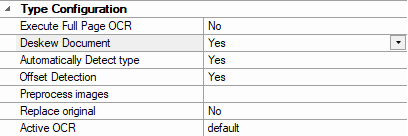 2. Document Type Configuration