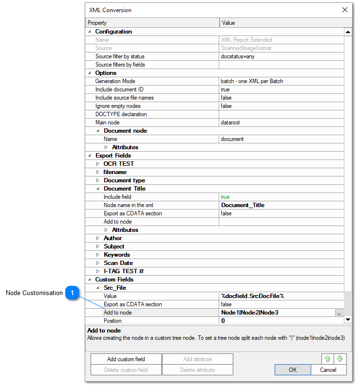 3.2.11.2.8. Extended XML Conversion Export Module