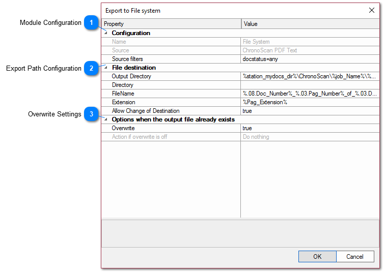 3.2.11.3.4. Filesystem Destination Export Module