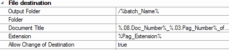 3. Document Output Configuration