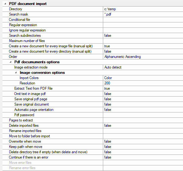 1. Import Configurations