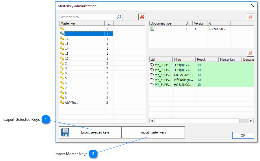 3.5.3.3.4.2. Masterkey Administration Menu