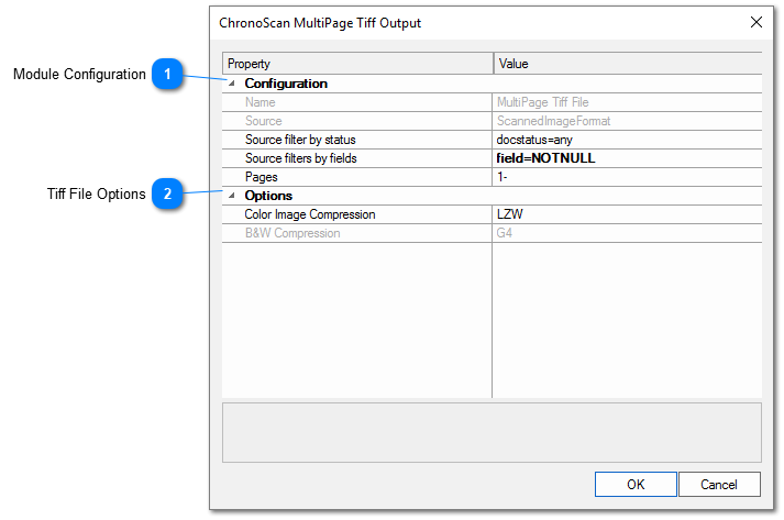 3.2.11.2.3. Multipage Tiff Conversion Export Module