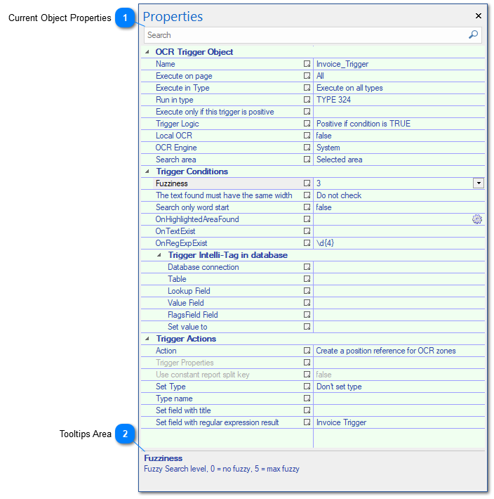 3.5.2.2. Object Properties Panel