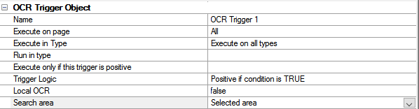 4. Trigger options