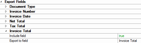 3. Export Fields