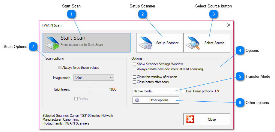 3.2.10.2. Scanning From Twain Scanners