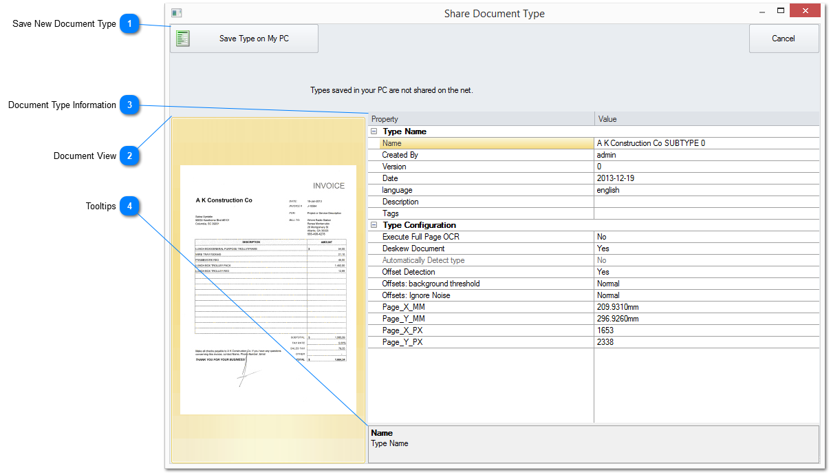 3.5.4.2.1.1. Share Document Type Window