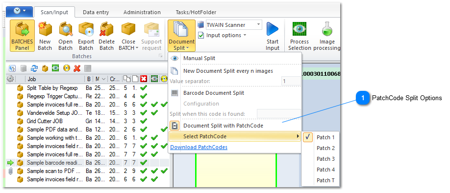 3.2.14.2. Splitting Documents Using PatchCode