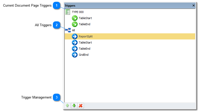 3.5.2.1. Triggers Panel