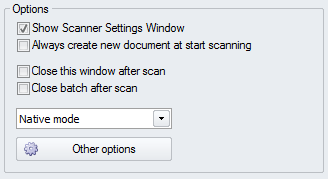 4. Scanner Options