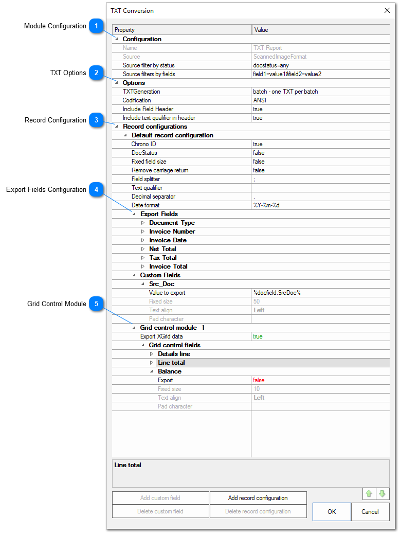 3.2.11.2.6. TXT Conversion Export Module