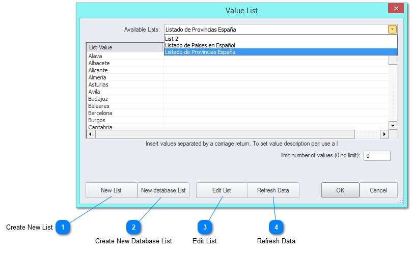 3.5.5.3.4. Value List Window