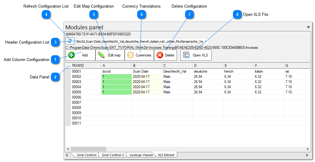 3.5.2.4.2. XLS Extract