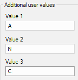 9. Additional User Values