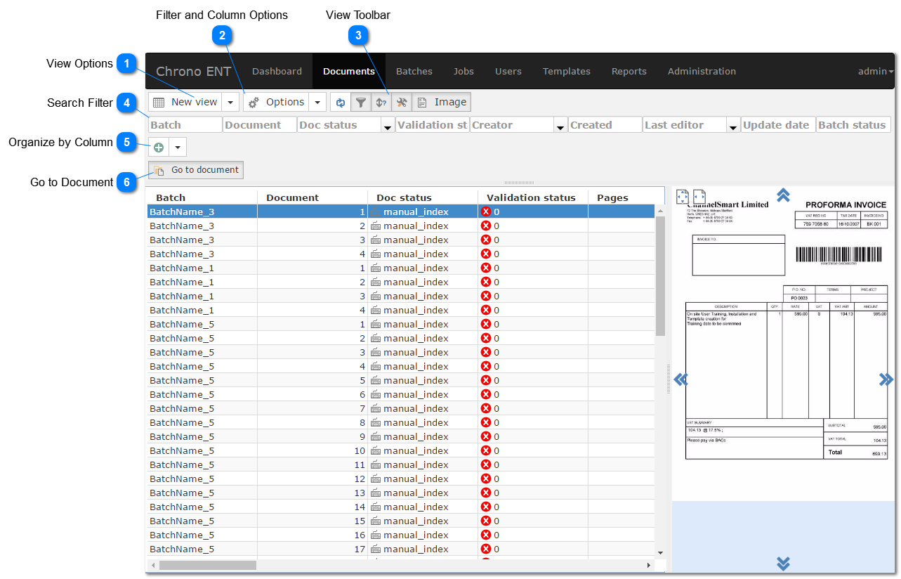 Documents Tab