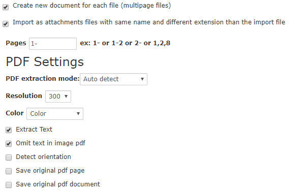 3. File Import Options