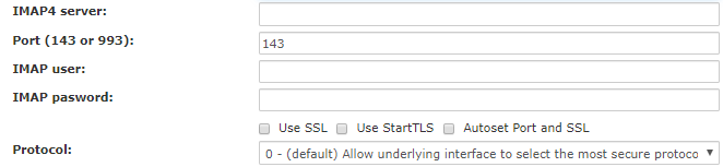 2. IMAP Server Configuration