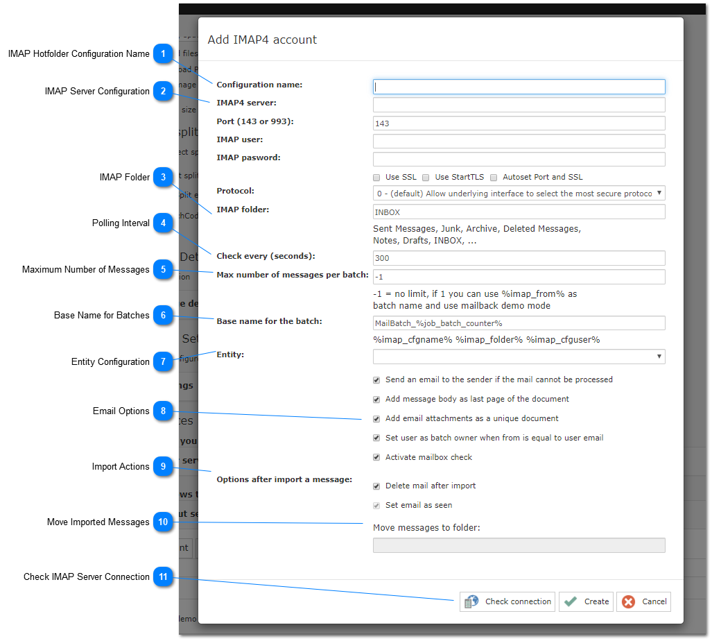 6.5.1.9.2.1. New IMAP Account Window