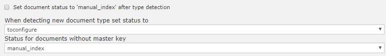 1. Document Type Recognition Options